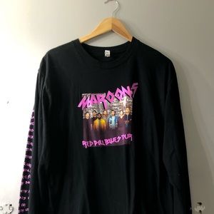 Maroon5 long-sleeve concert tee: RedPillBluezTour